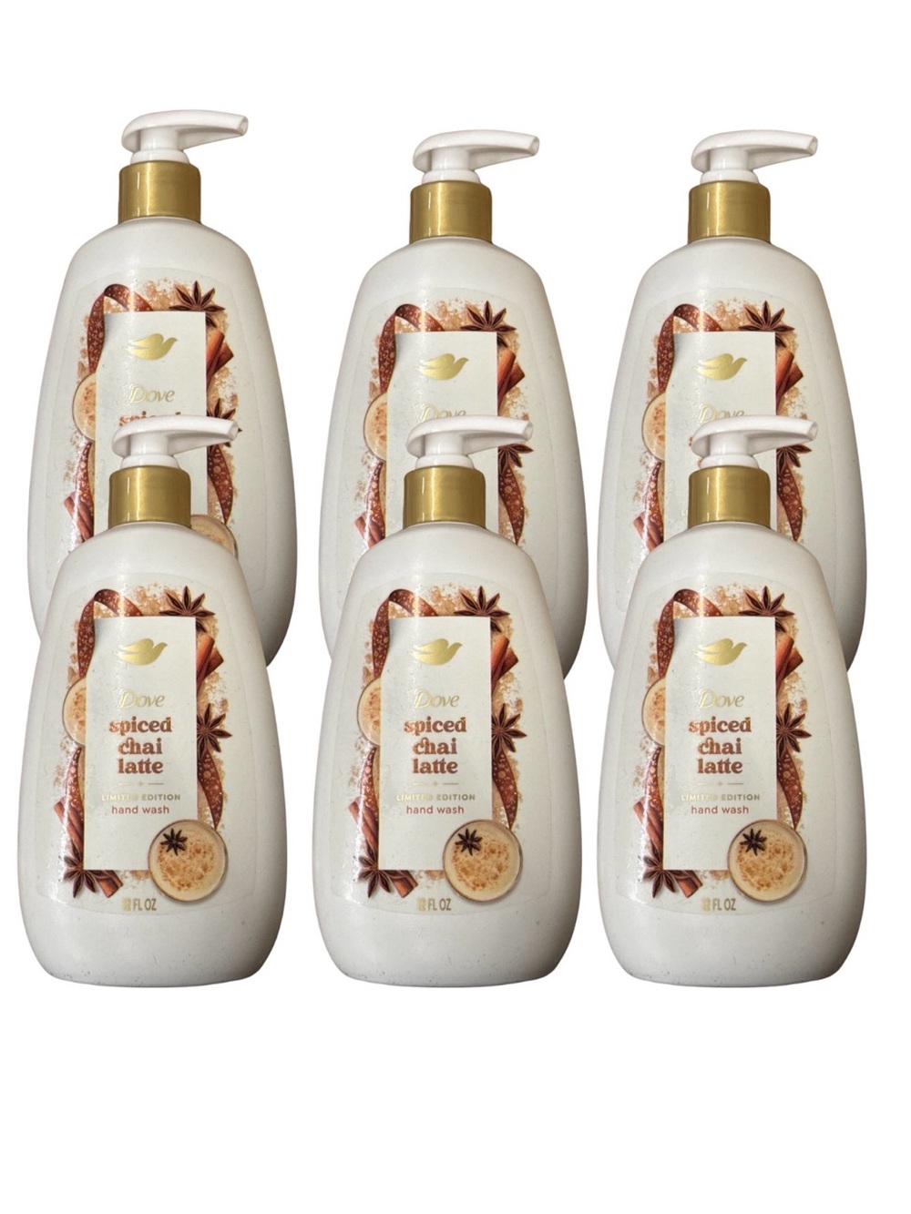 Dove Spiced Chai Latte Hand Wash — Cream (6 Pack)